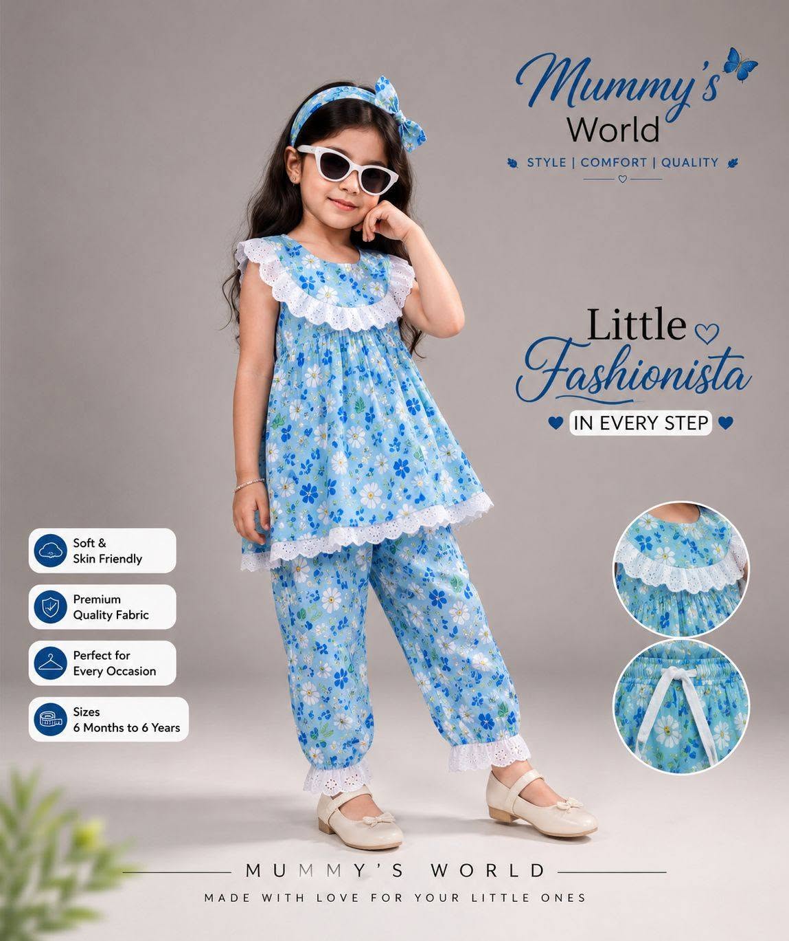 Two-Piece Girls’ Outfit – 100% Pure Cotton