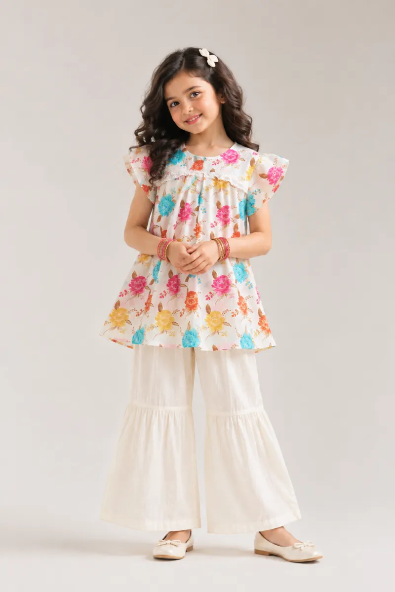 Top Set with Flared Pants