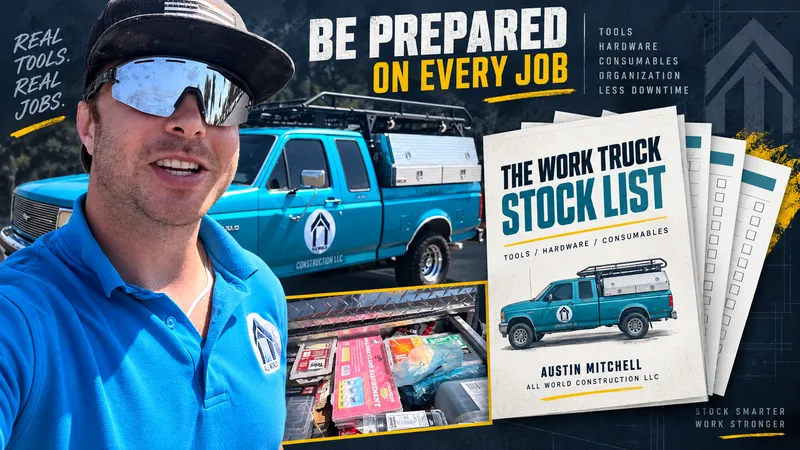The Work Truck Stock List + Restock Worksheet