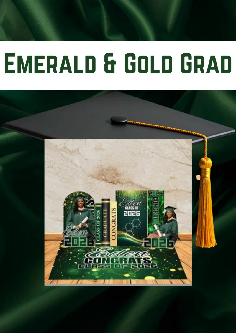 Emerald & Gold Grad Bundle