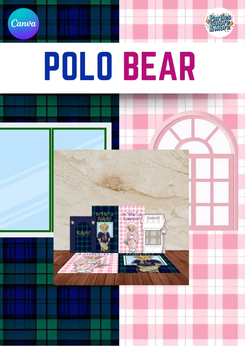 Polo Bear Gender Reveal Bundle
