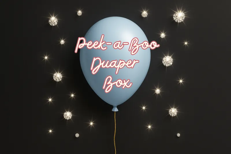 Peek A Boo Diaper Box