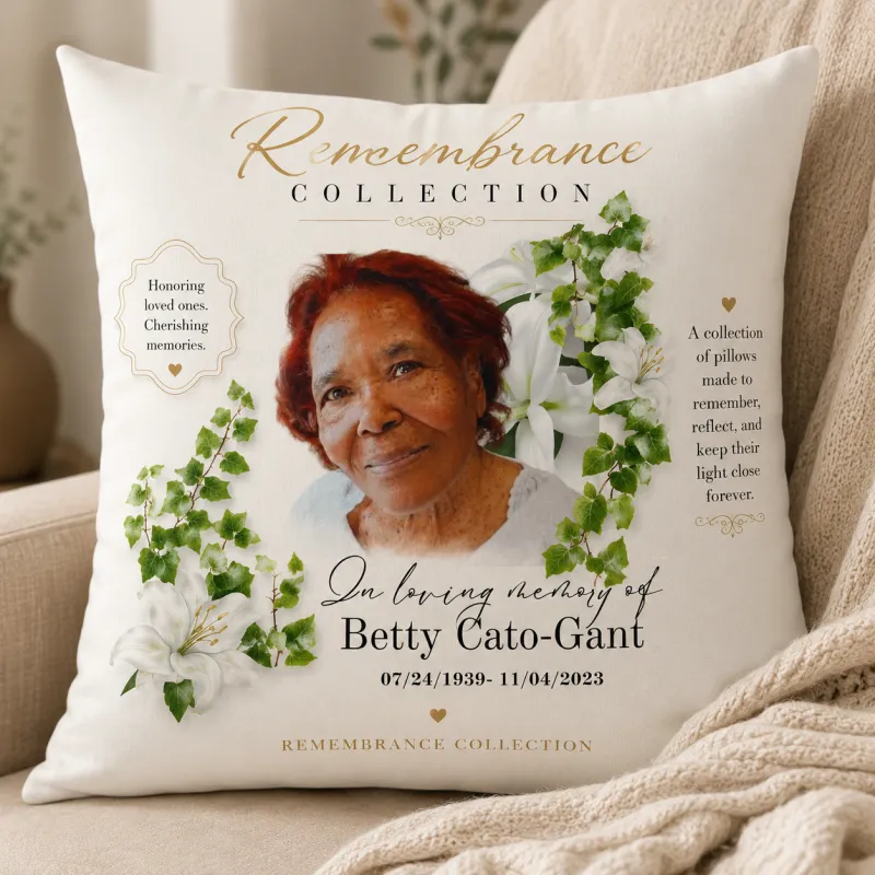Keepsake Premium Pillow 18″×18″ (Personalized)