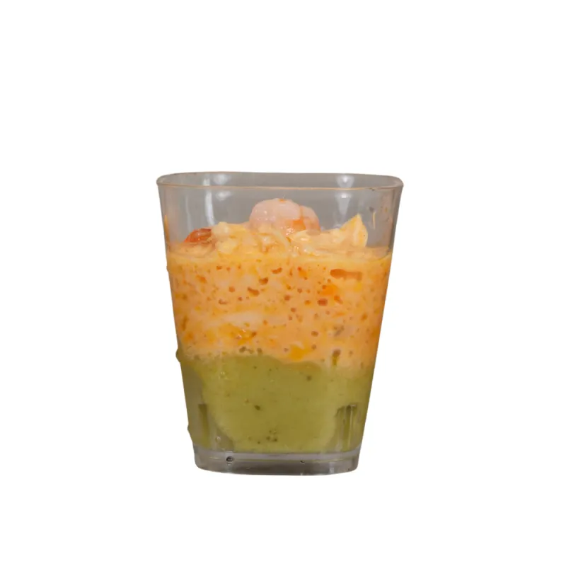 Verrine avocat crevette