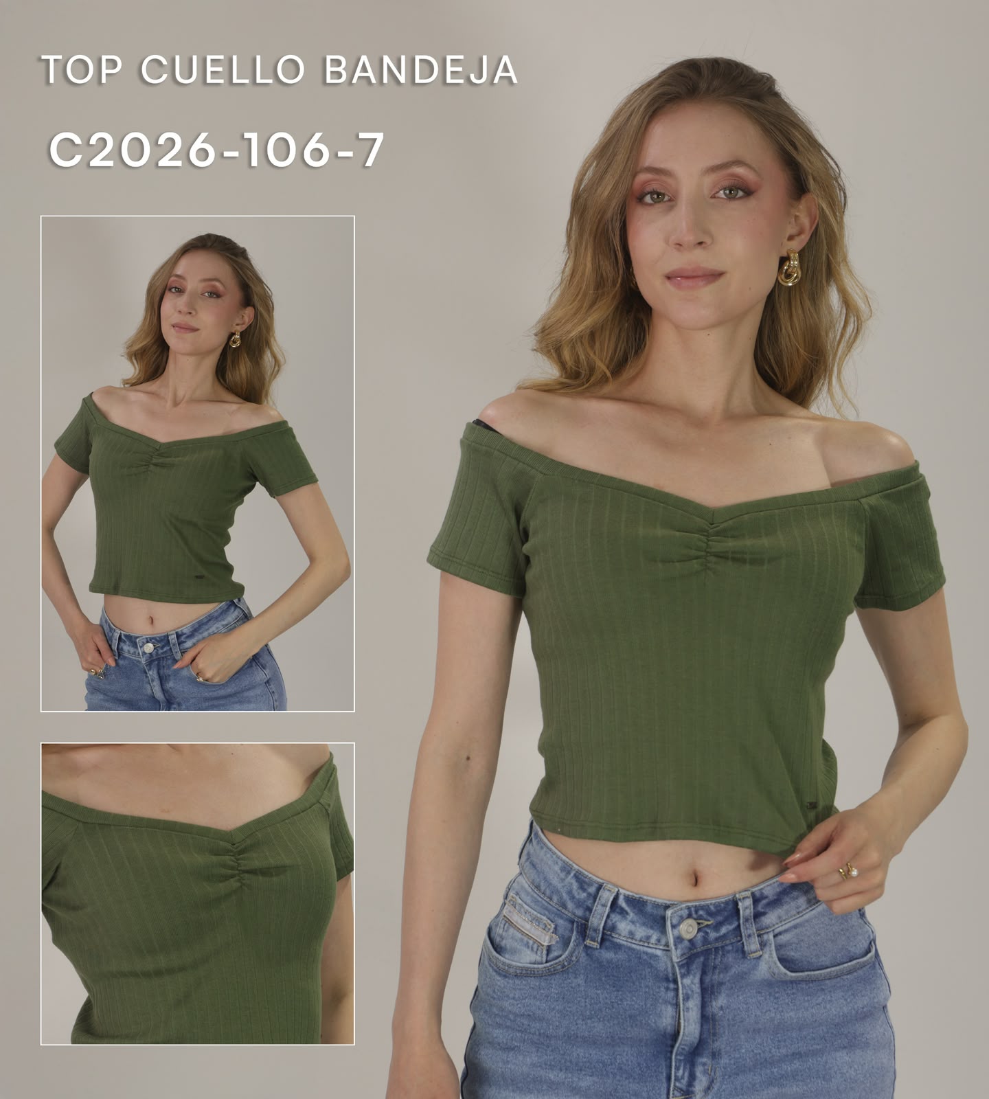 TOP CUELLO BANDEJA C2026 - 106 - 7 [BLU]