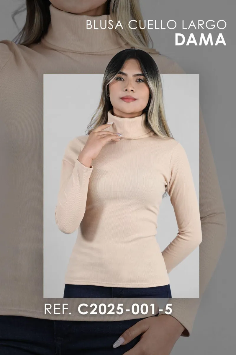 BLUSA CUELLO LARGO C2025 - 001 - 5 [BLU]