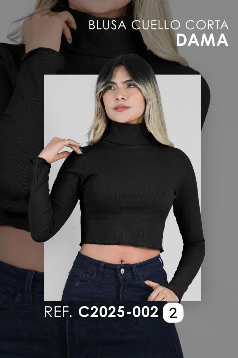 BLUSA CUELLO CORTA C2025 - 002 - 2 [BLU]