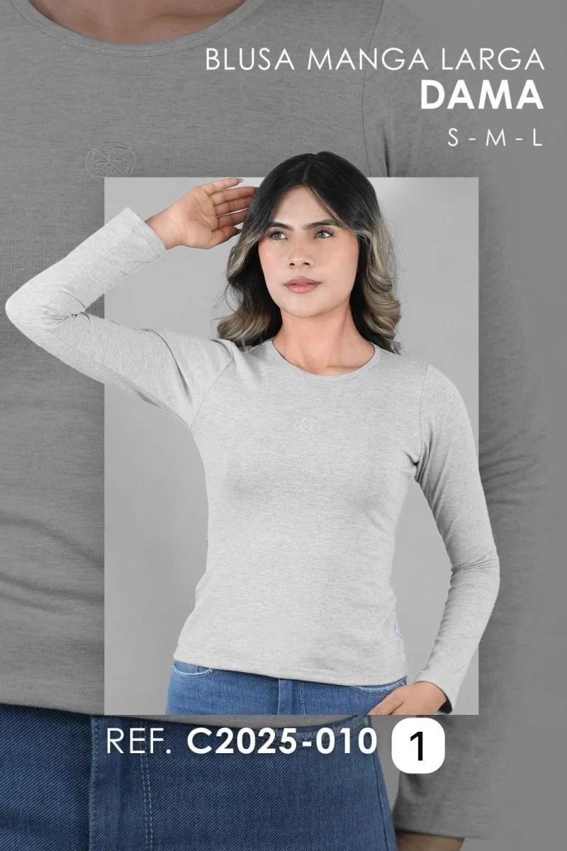 BLUSA MANGA LARGA C2025 - 010 - 1 [BLU]