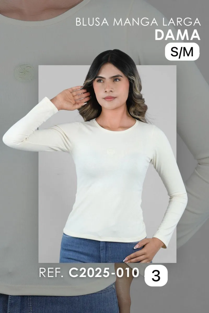 BLUSA MANGA LARGA C2025 - 010 - 3 [BLU]