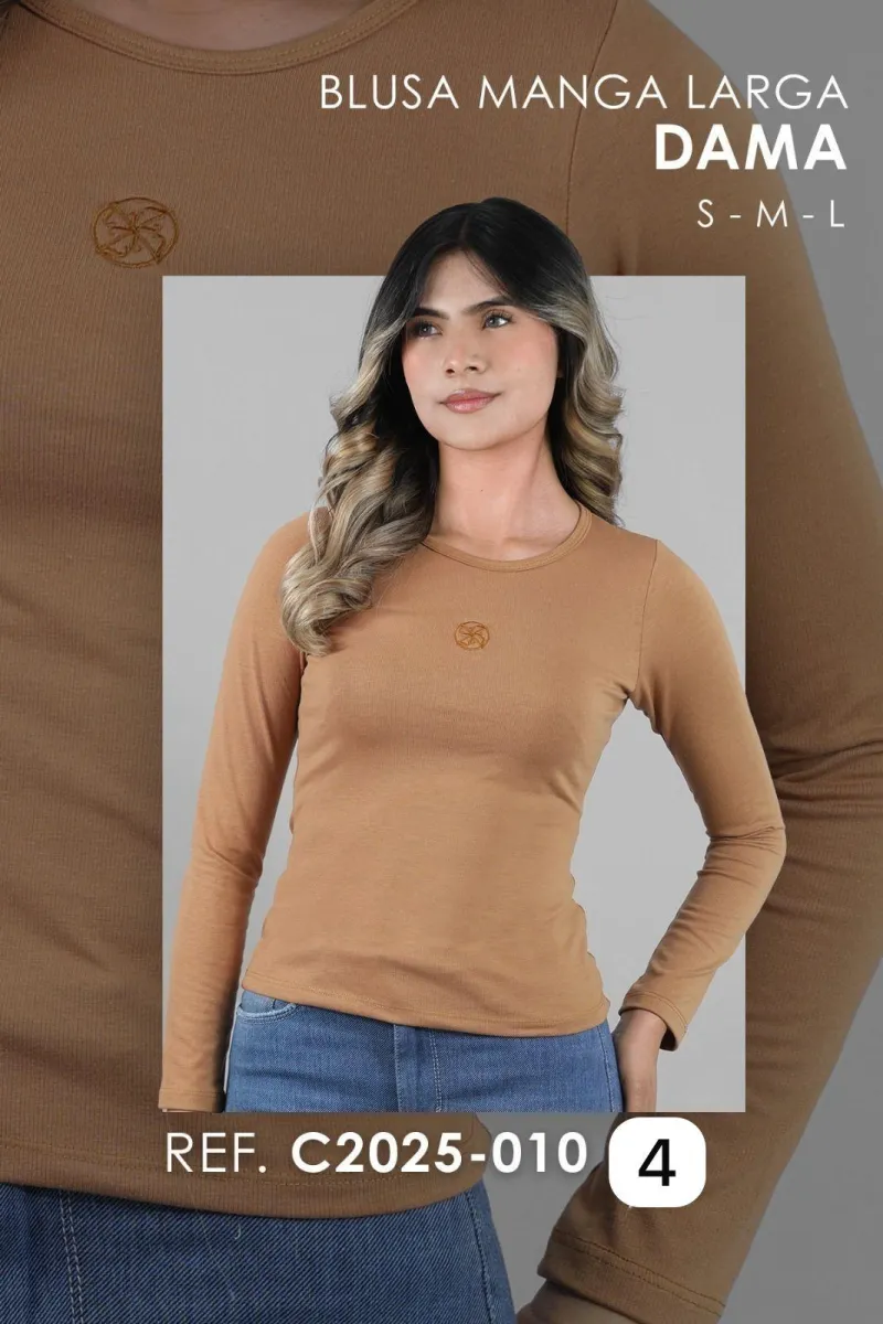 BLUSA MANGA LARGA C2025 - 010 - 4 [BLU]