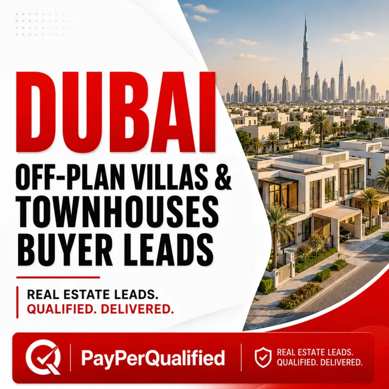 Dubai Off-Plan Villas & Townhouses Buyer Leads