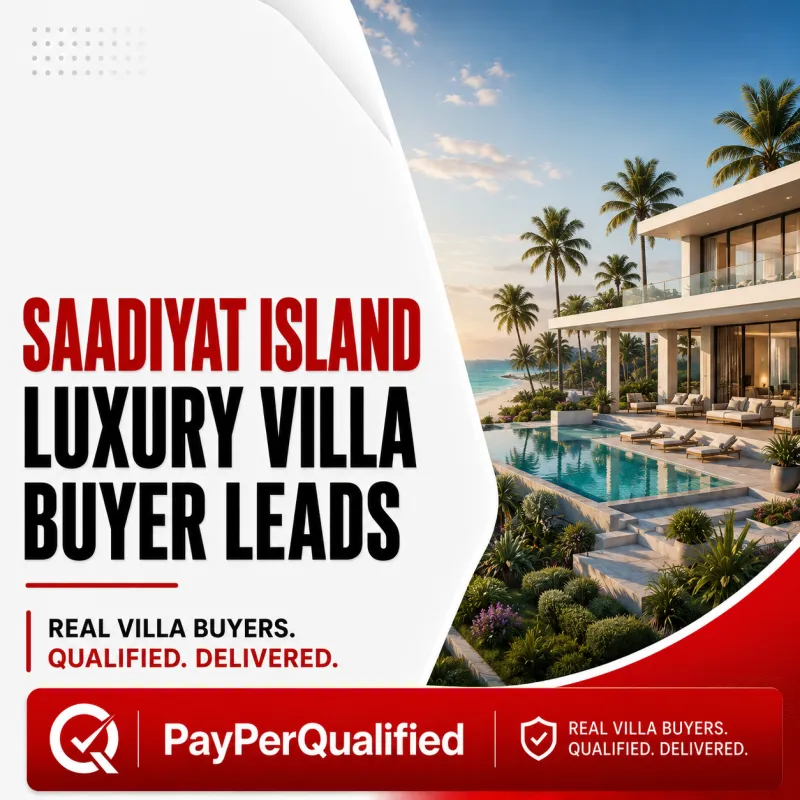 Saadiyat Island Luxury Villa Buyer Leads