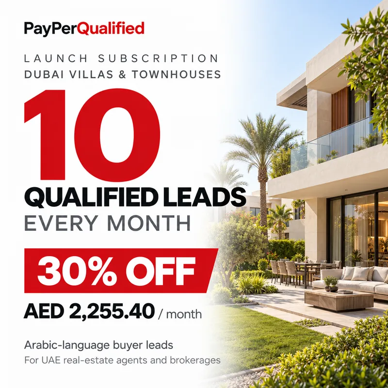 Dubai Villa Leads AR | 30% Off Subscription