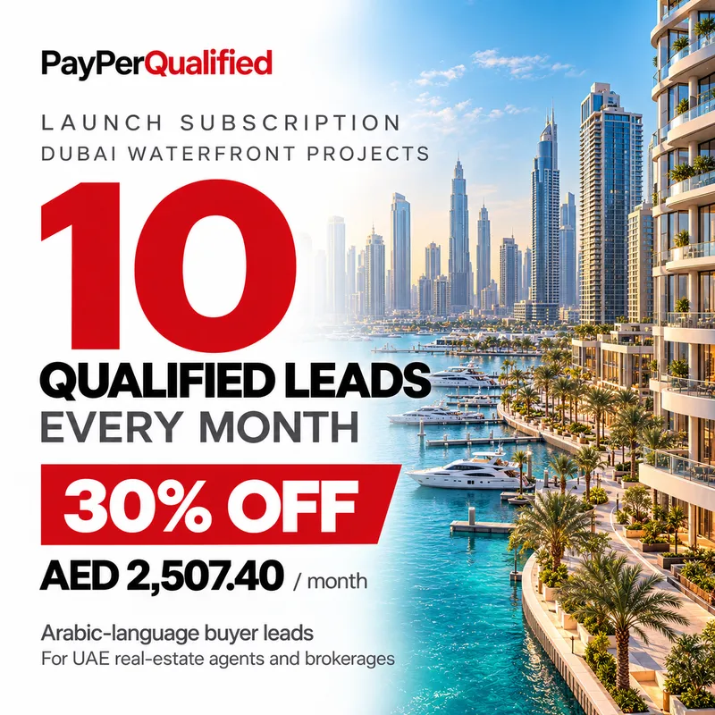 Dubai Waterfront Leads AR | 30% Off Subscription