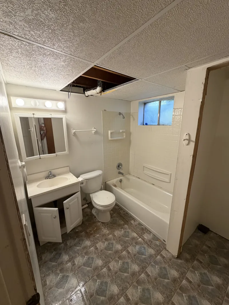 Original tub and vanity