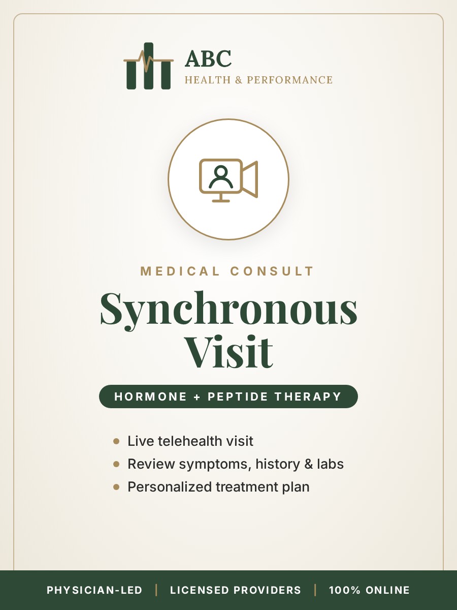 Medical Consult: Synchronous Visit (Hormones + Peptides)