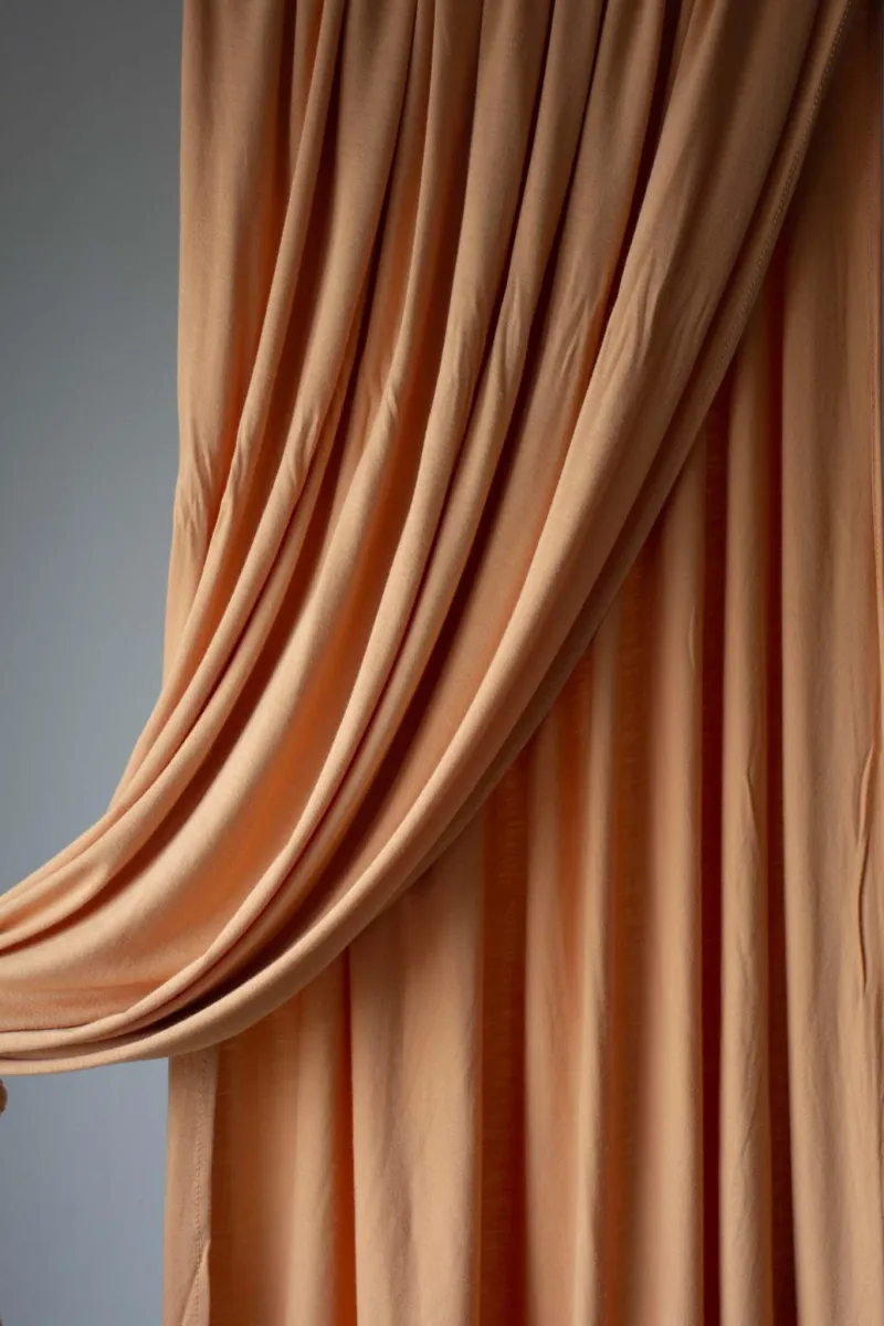 bamboo jersey pastel peach
