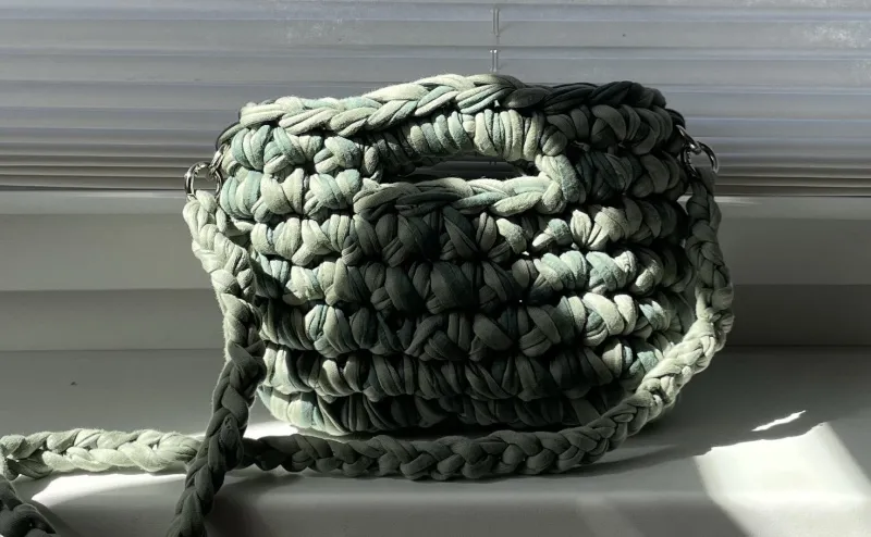 green mix handbag