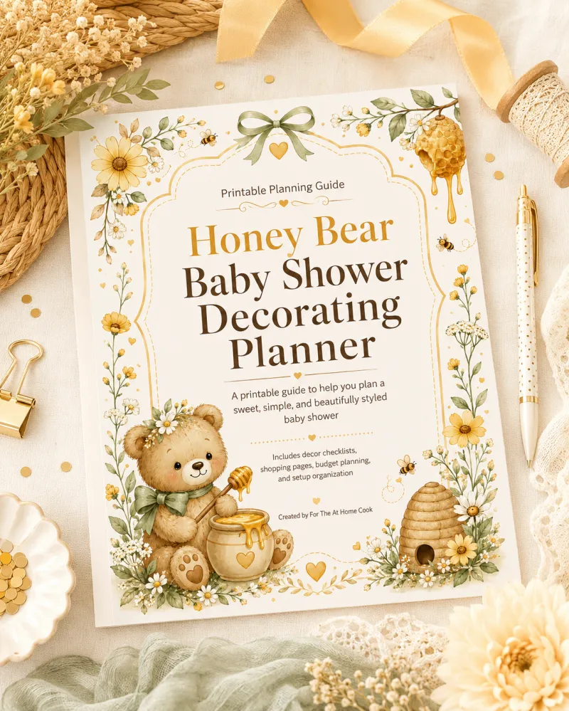 Honey Bear Baby Shower Decorating Planner