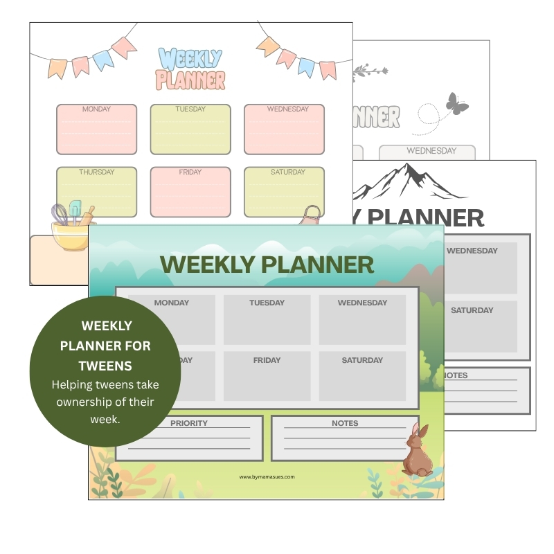 Weekly Planner for Tweens