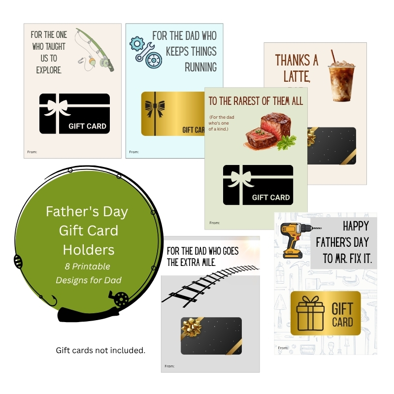 Father's Day Gift Card Holders