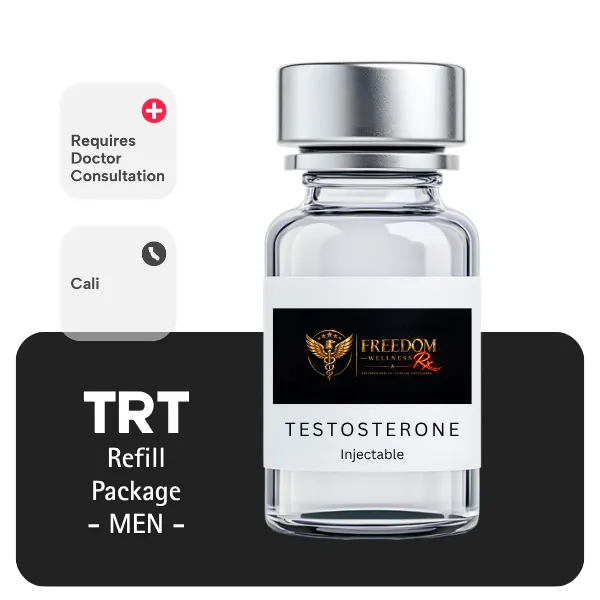 TRT CALI  Men's Refill Package 60 days (Cypionate 200mg/mL 10mL + Anastrozole 24×1mg)