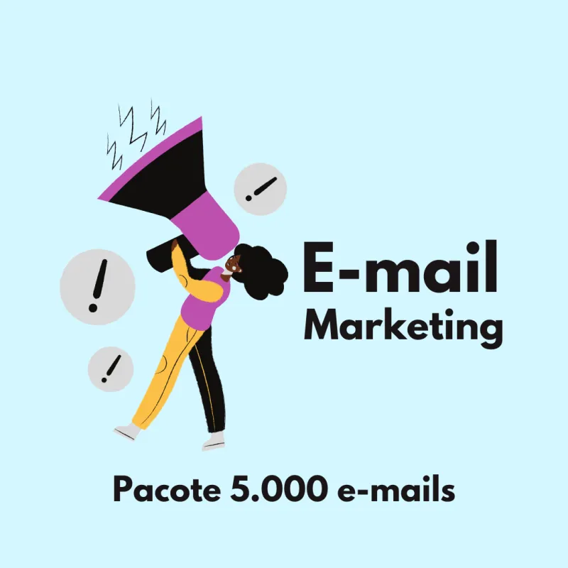 Pacotes de E-mail Marketing 5.000 e-mails