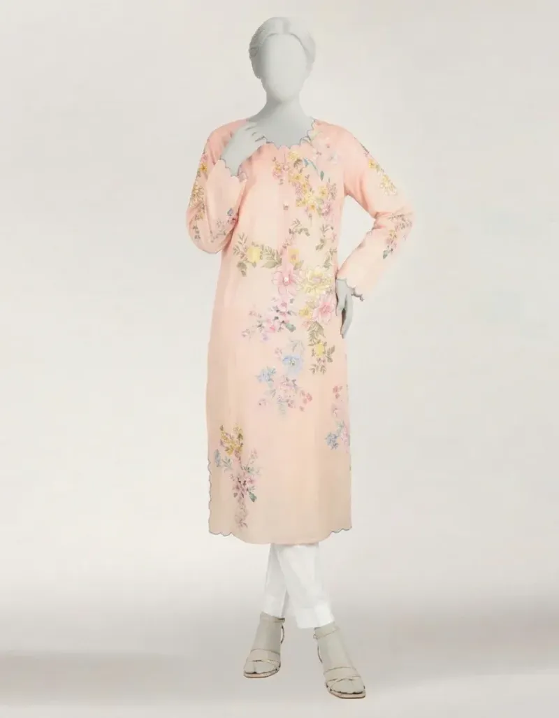 PINK LAWN KURTI | JJLK-S-JSS-26-646 FB/BLOSSOM-03