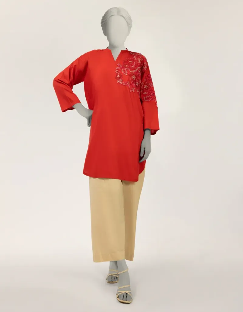 RED DOBBY KURTI | JJLK-S-JSS-26-634 FB/ASSORTMENT-21