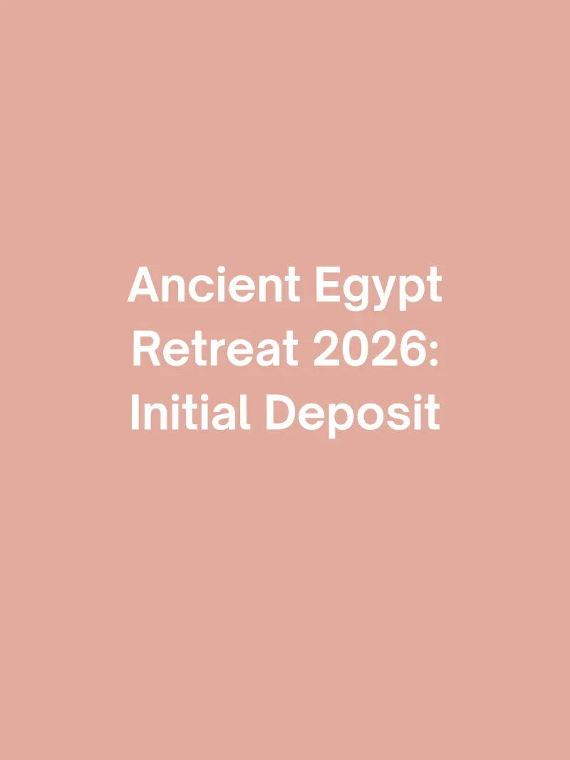 Egypt Retreat 2026 (payment options)