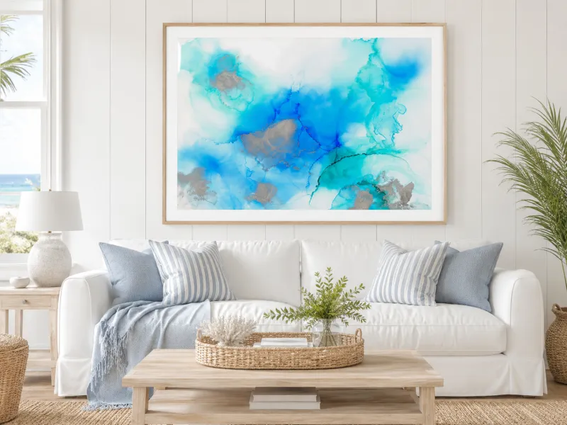 Abstract Art print - Oceans Echo II