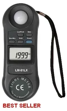 LM-81LX Handheld Light Meter (Lux and Ft-cd)