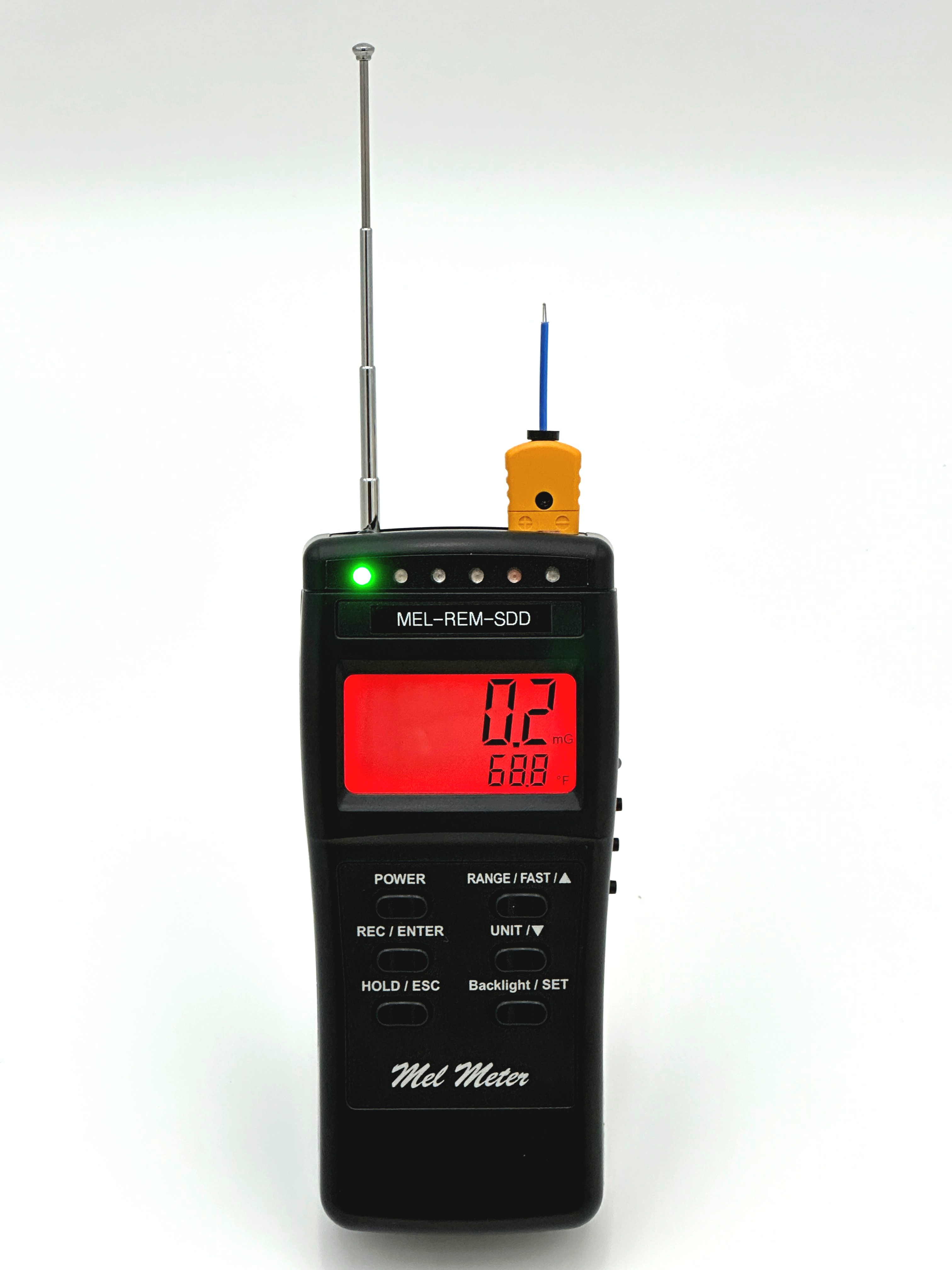 Mel-8704R-REM-SDD (21487-700). EMF, Temperature, REM Field, and Shadow Detection Meter.