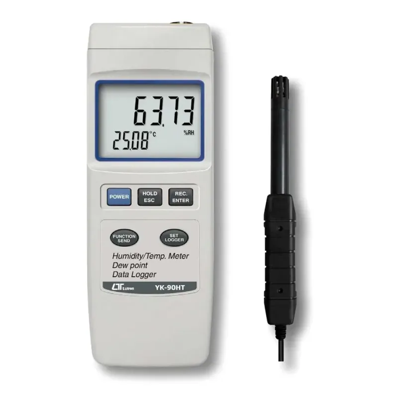 YK-90HT High-Accuracy Humidity Meter with Temperature, Dew Point, and Data Logging