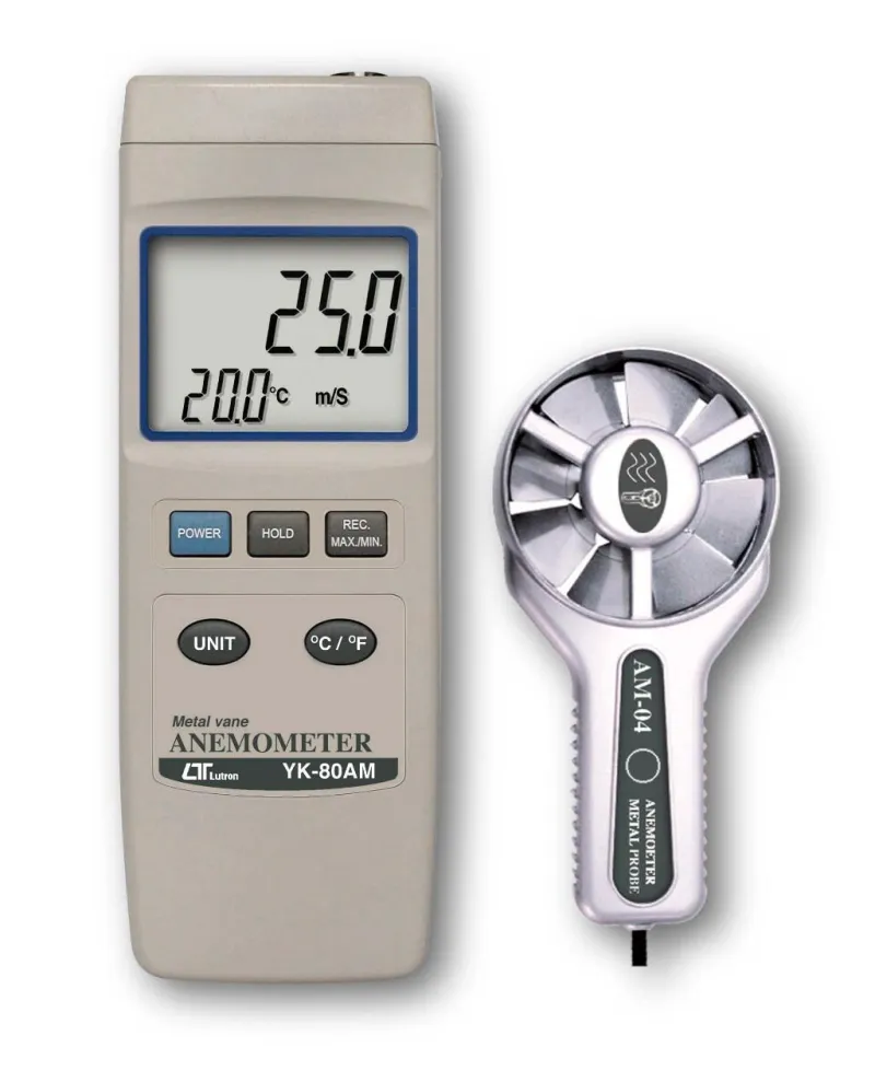YK-80AM Professional Heavy-Duty Thermo-Anemometer