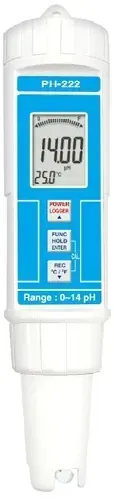 PH-222 Pen Style pH and Temperature Meter with Built-in Electrode