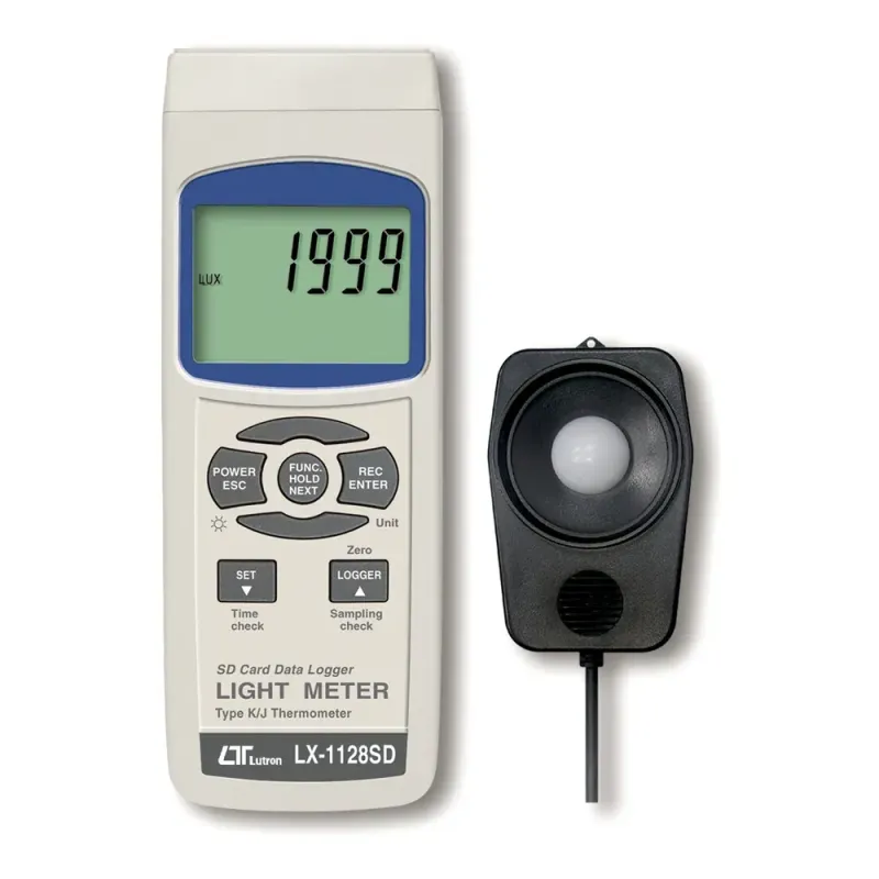 LX-1128-SD-CC. SD-Card Logging Light Meter with Calibration Certificate