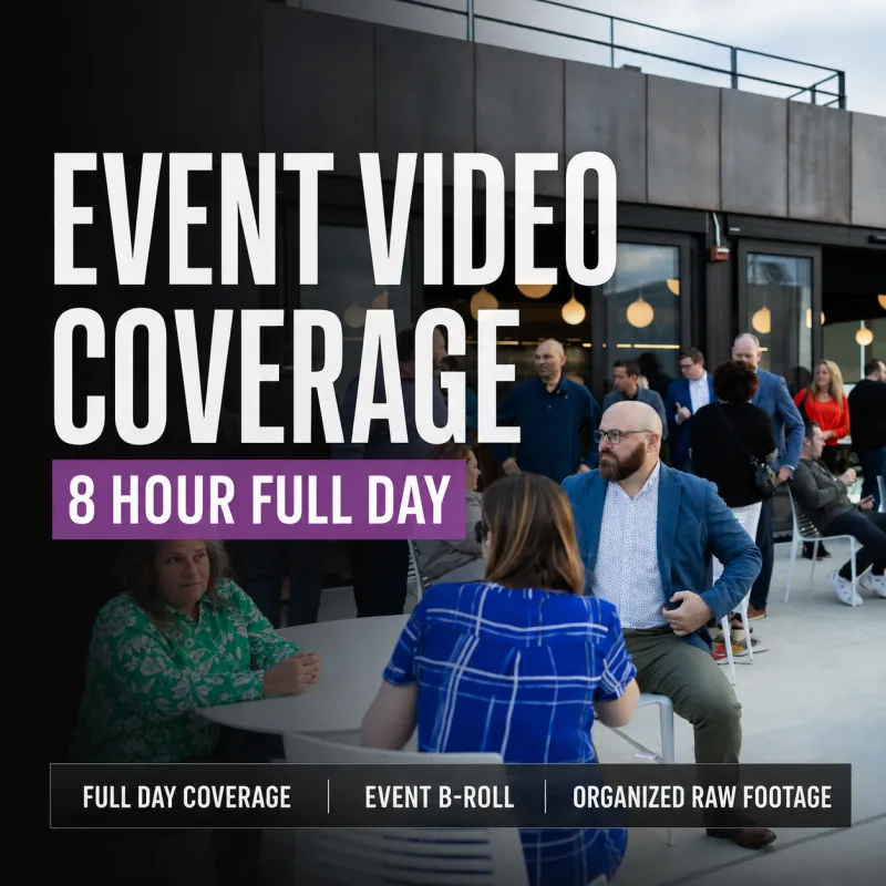 Event Video Coverage – 8 Hour Full Day Capture