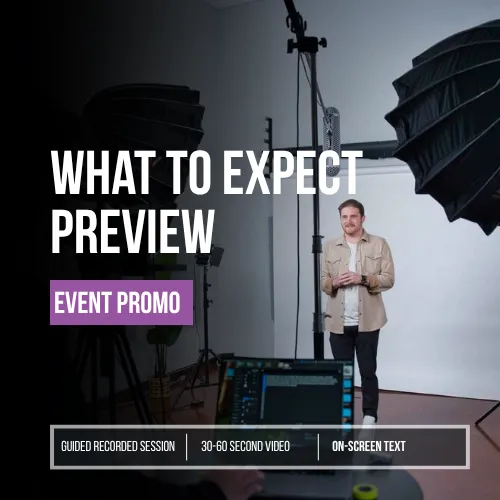 Event Promo Video – What to Expect Preview
