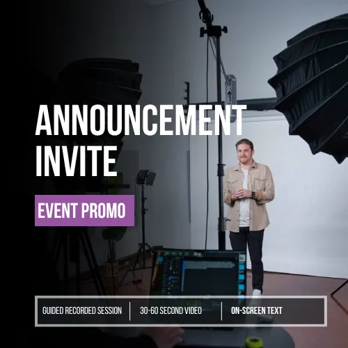 Event Promo Video – Announcement Invite
