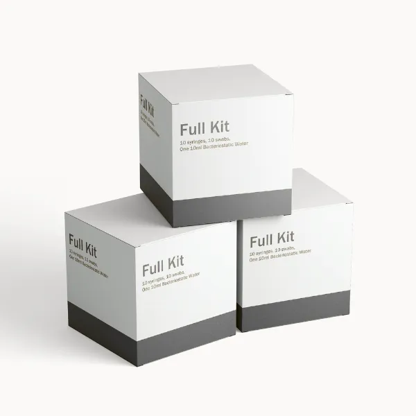 Full Kit (10 syringes, 10 swabs, One 10ml Bacteriostatic Water)