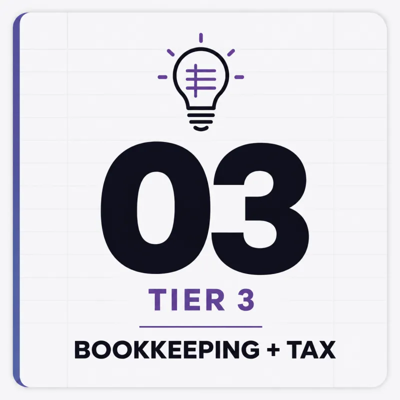 Tier 3 - 1LnE Bookkeeping & Tax Strategy Subscription