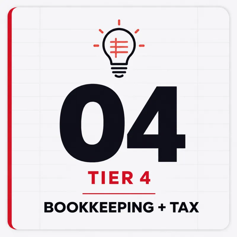 Tier 4 - 1LnE Bookkeeping & Tax Strategy Subscription