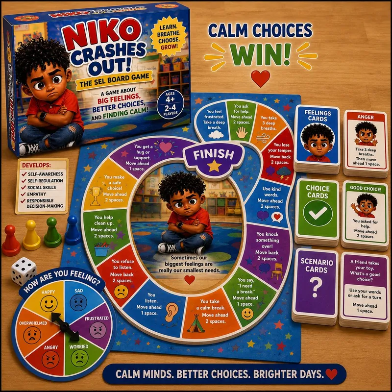Niko's Crashes Out Board Game