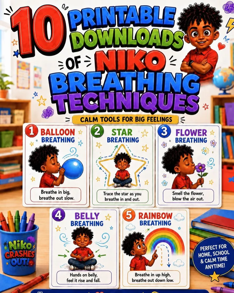 10 Printable Downloads Breathing Techniques