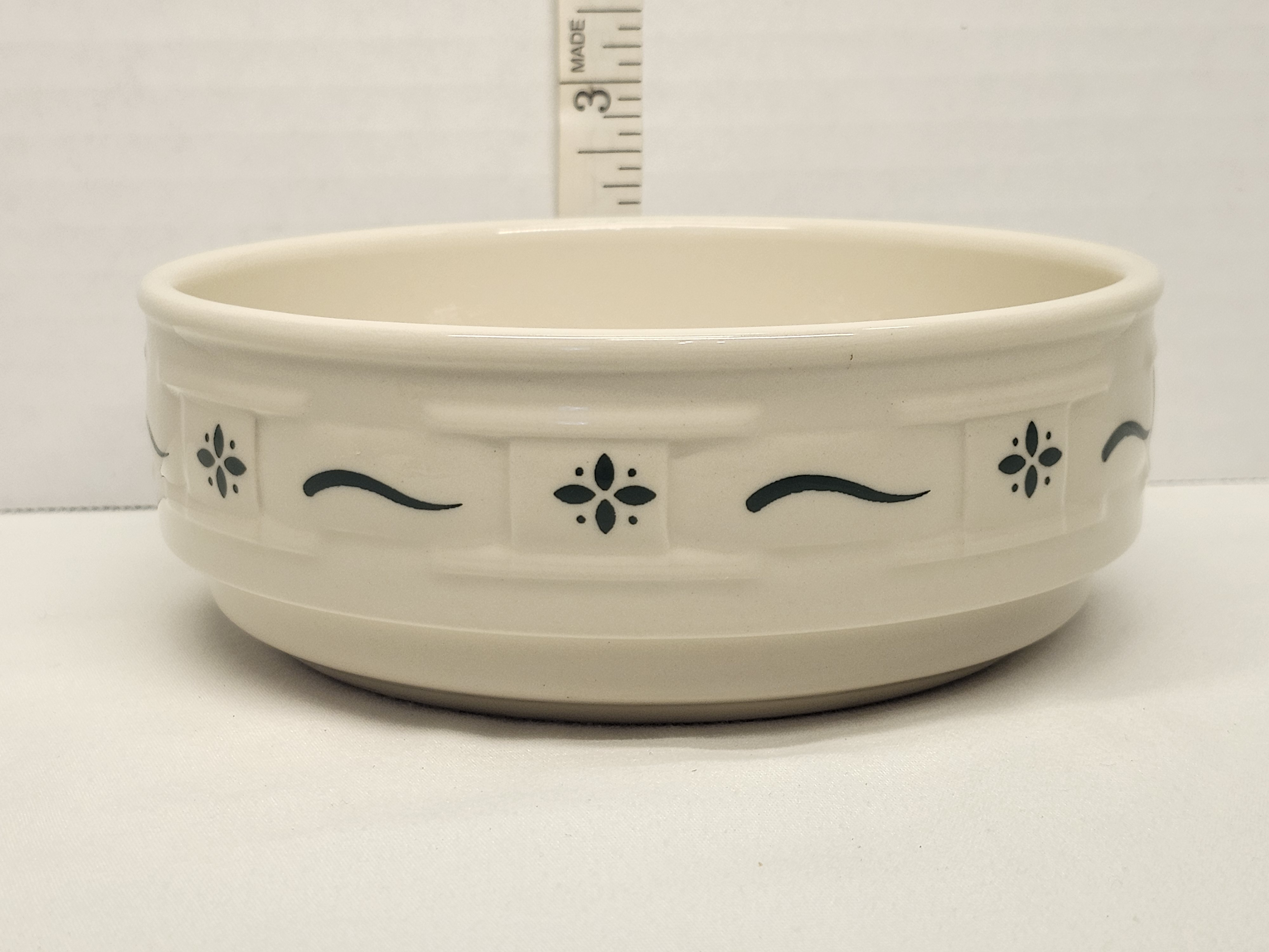 Vintage Longaberger Woven Traditions Heritage Green 6" Fruit Dessert Bowl - USA