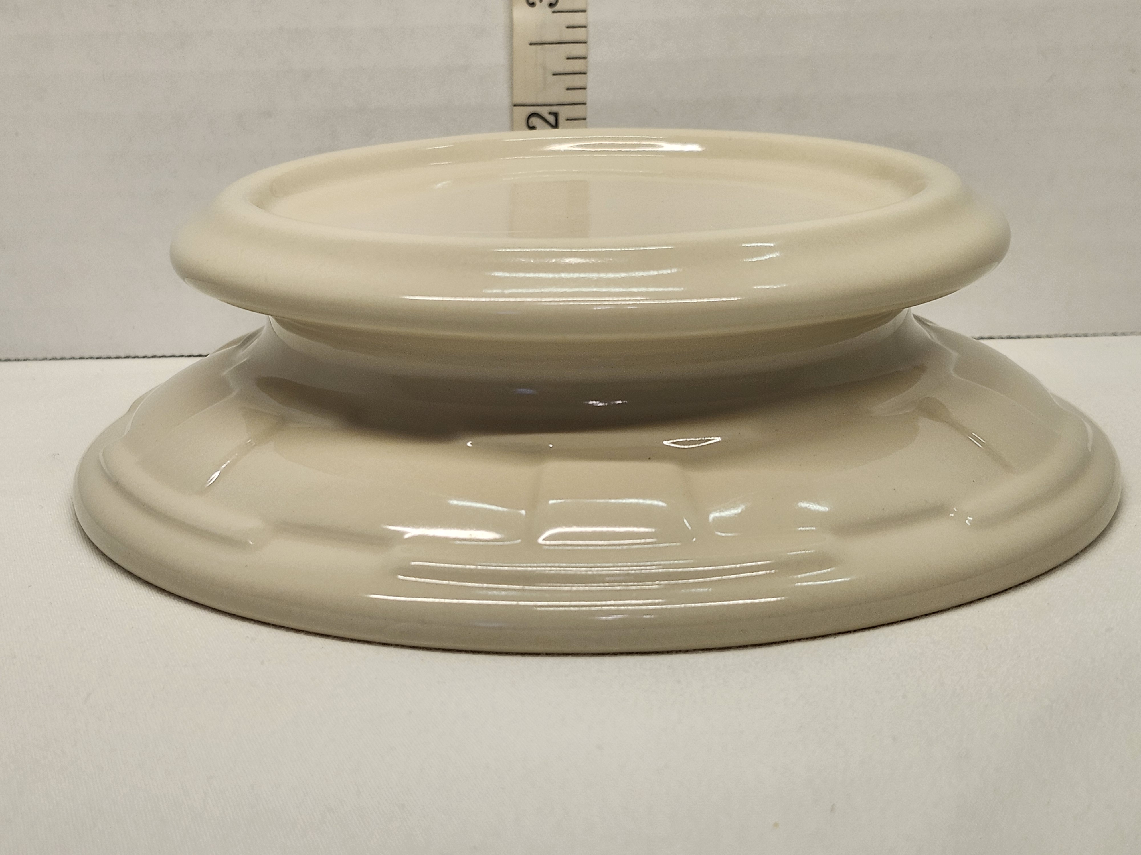 Vintage Longaberger Woven Traditions Solid Cream Large Crock & Pitcher Riser Base
