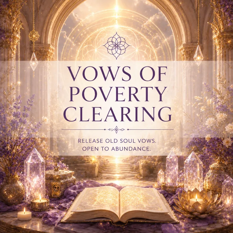 Vow of Poverty Akashic Clearing
