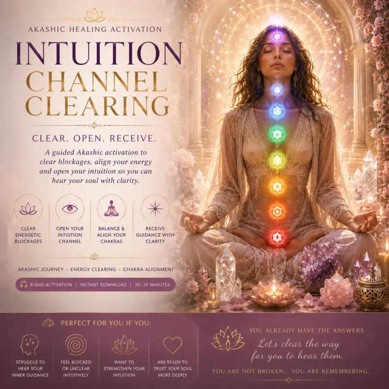 ✨ Intuition Channel Clearing Activation ✨ Clear. Open. Receive.