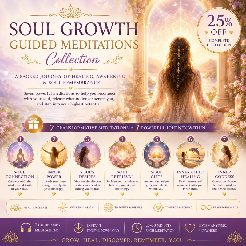 Soul Growth Guided Meditations Collection - A Sacred Journey of Healing, Awakening & Soul Remembrance